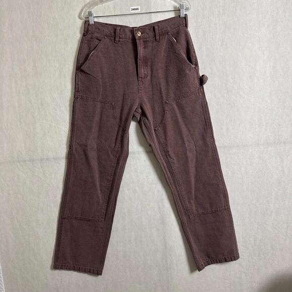 Carhartt Men's 32x30 Brown Carpenter Double Knee Canvas B136-DKB Pants